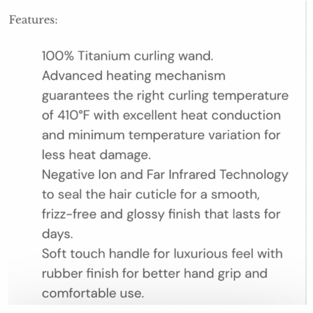 LANGE 25MM ONDULE’ CURLING WAND - Picture 11 of 16